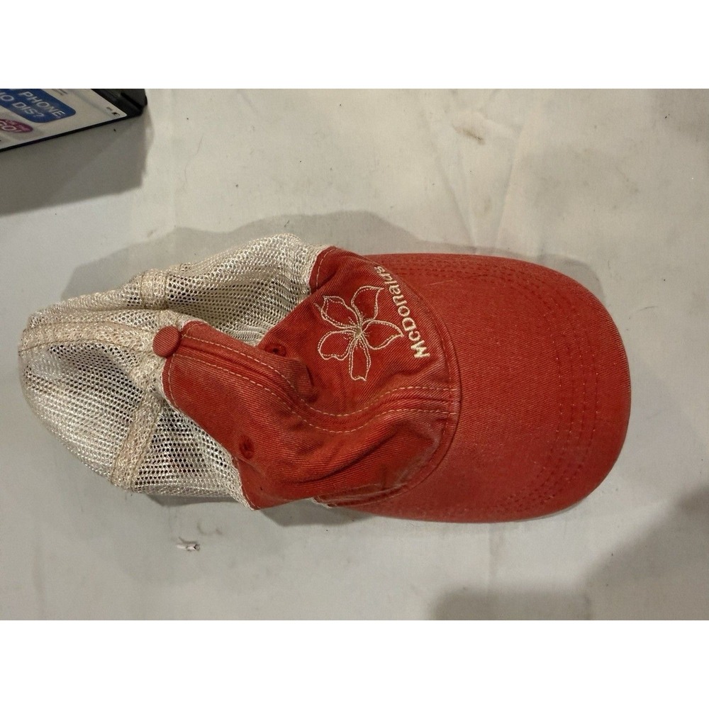 McDonald's Red Adjustable Trucker Hat Fast Food Theme Breathable